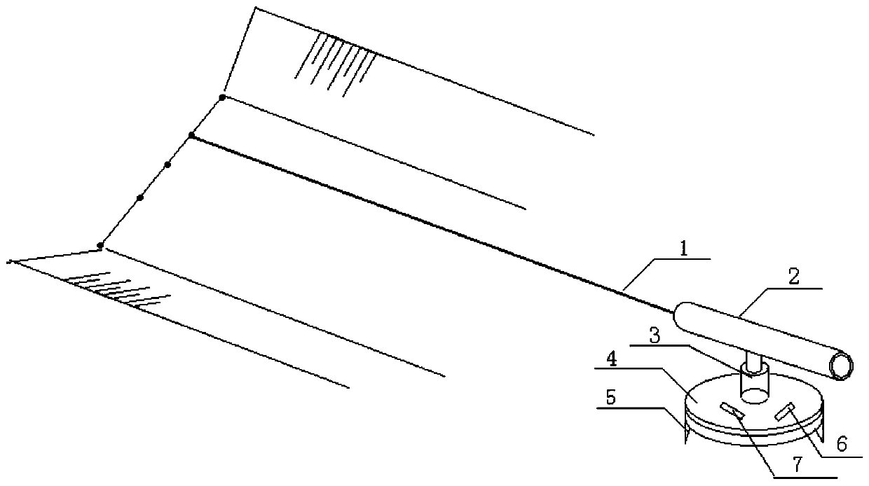 Laser type mark point measurement and paying-off instrument for electric power engineering