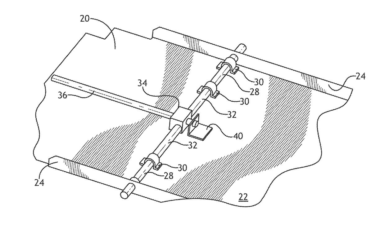 Galley insert mounting system