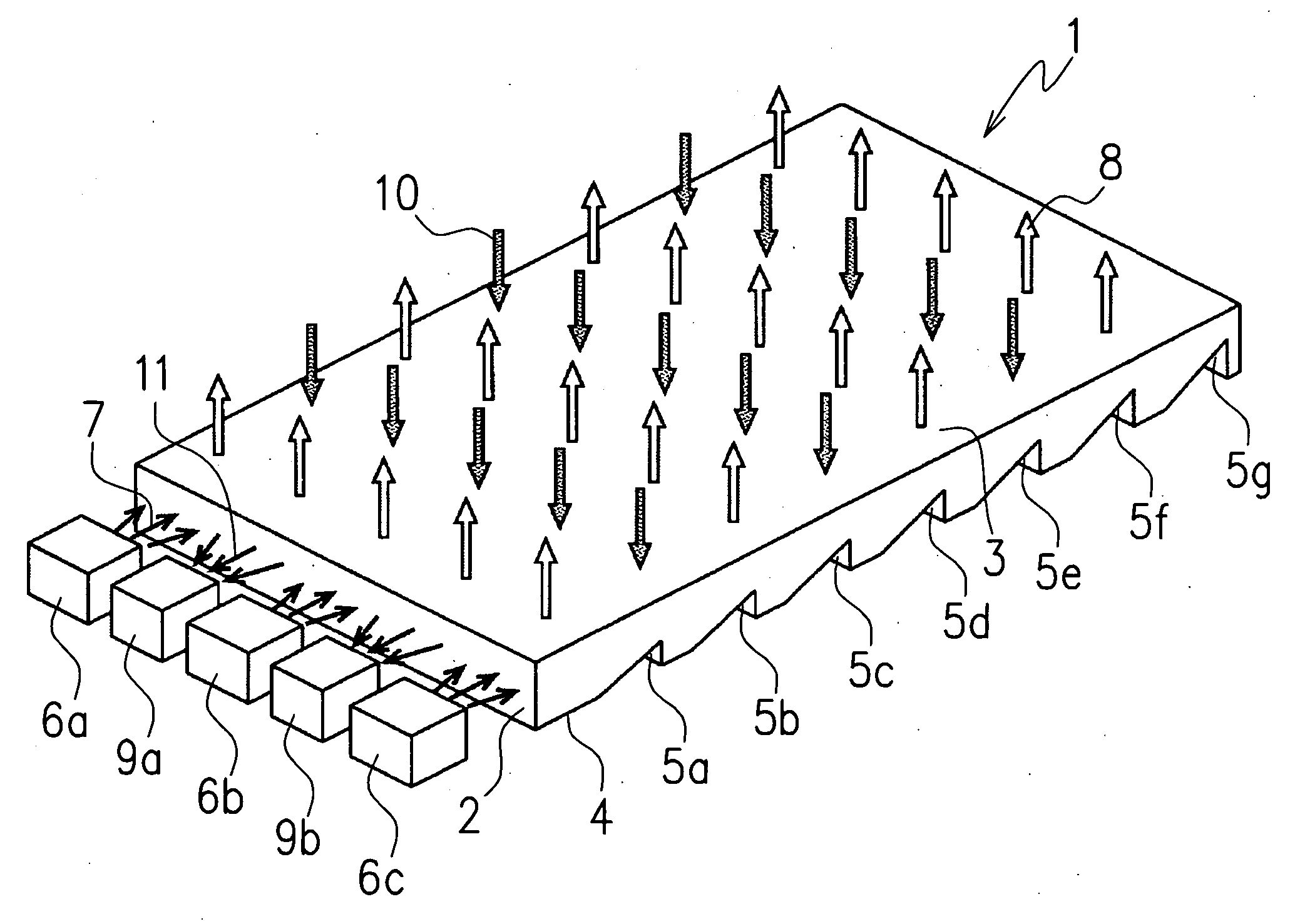 Multifunctional-type backlight unit and information device using said backlight unit