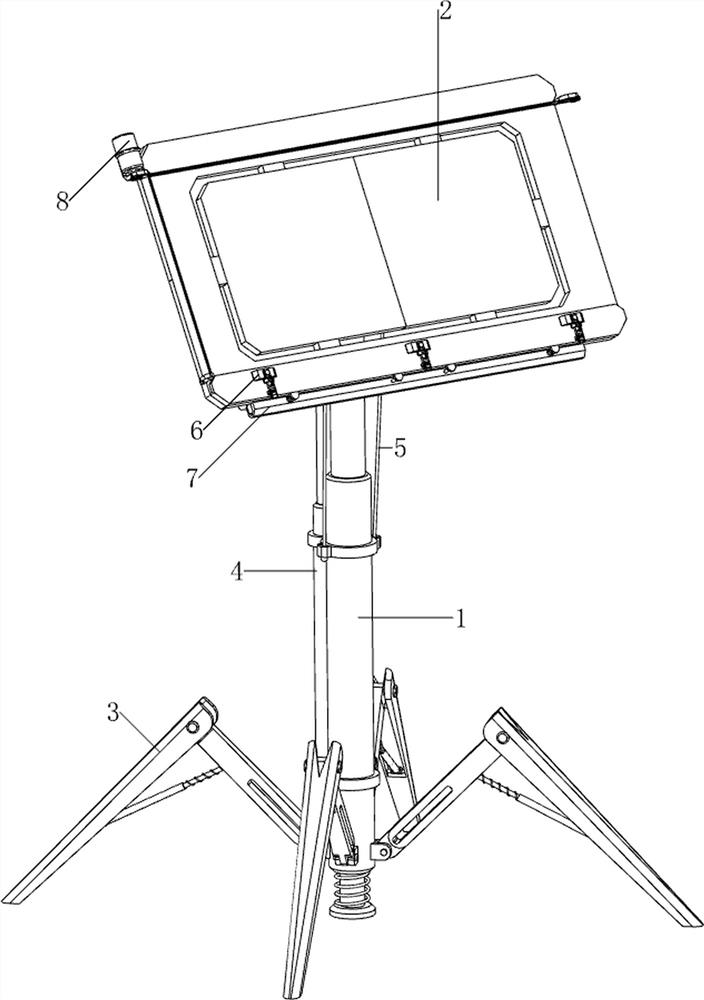 X-ray film showing stand for hepatobiliary surgery department