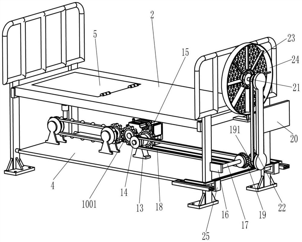 Leg rehabilitation training bed for children in orthopedics department