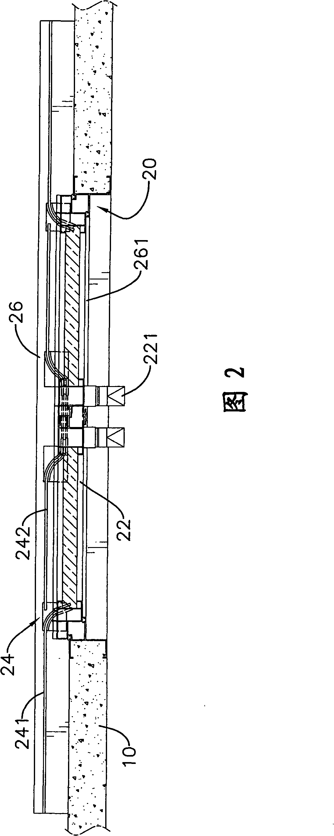 Concealable sliding type plane window