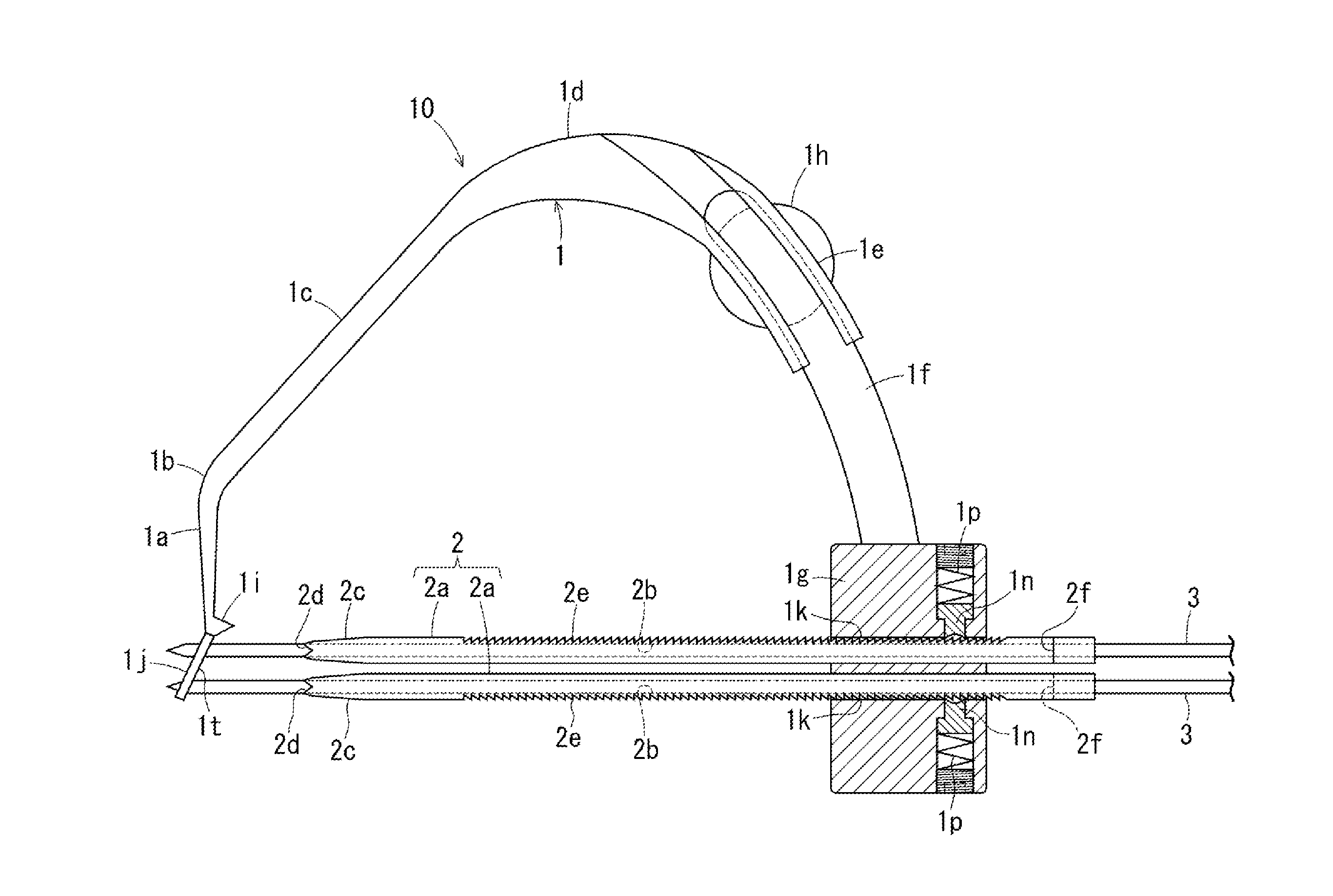 Jig for guide pin piercing