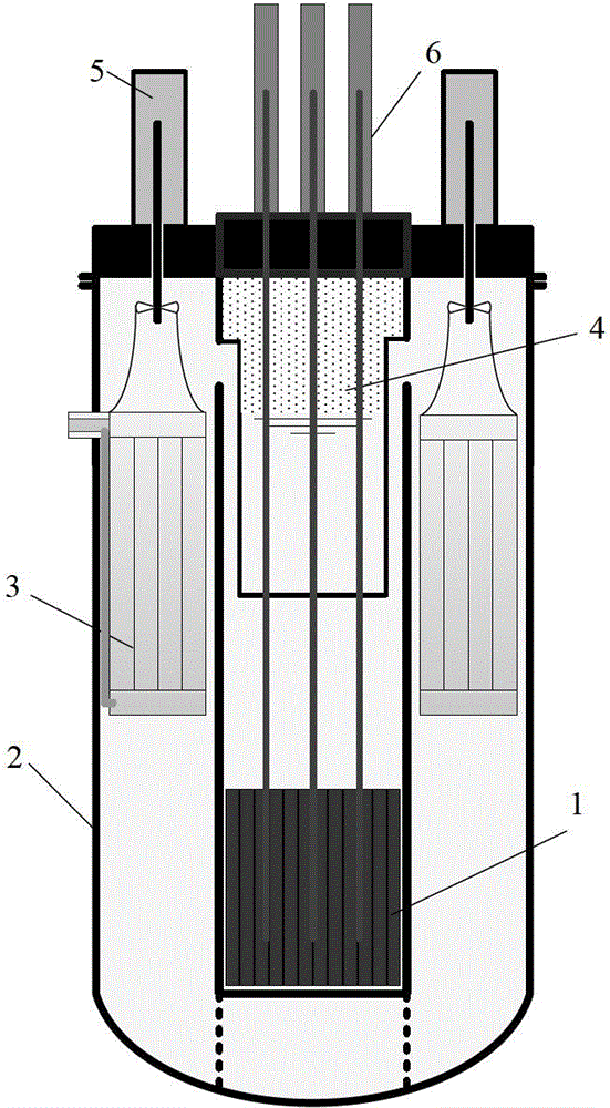 Integral reactor with top double-layer structure