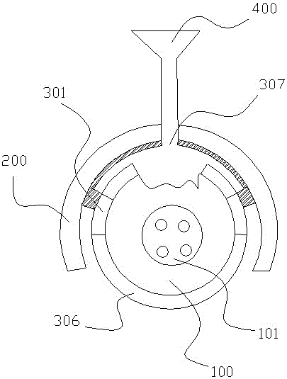 Device for repairing damaged cable