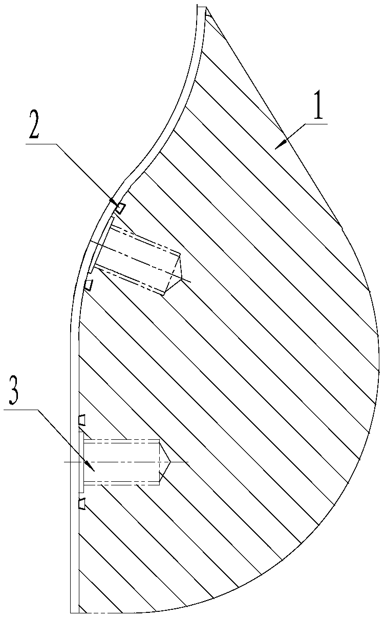 Combined type fin with dovetail sealing grooves