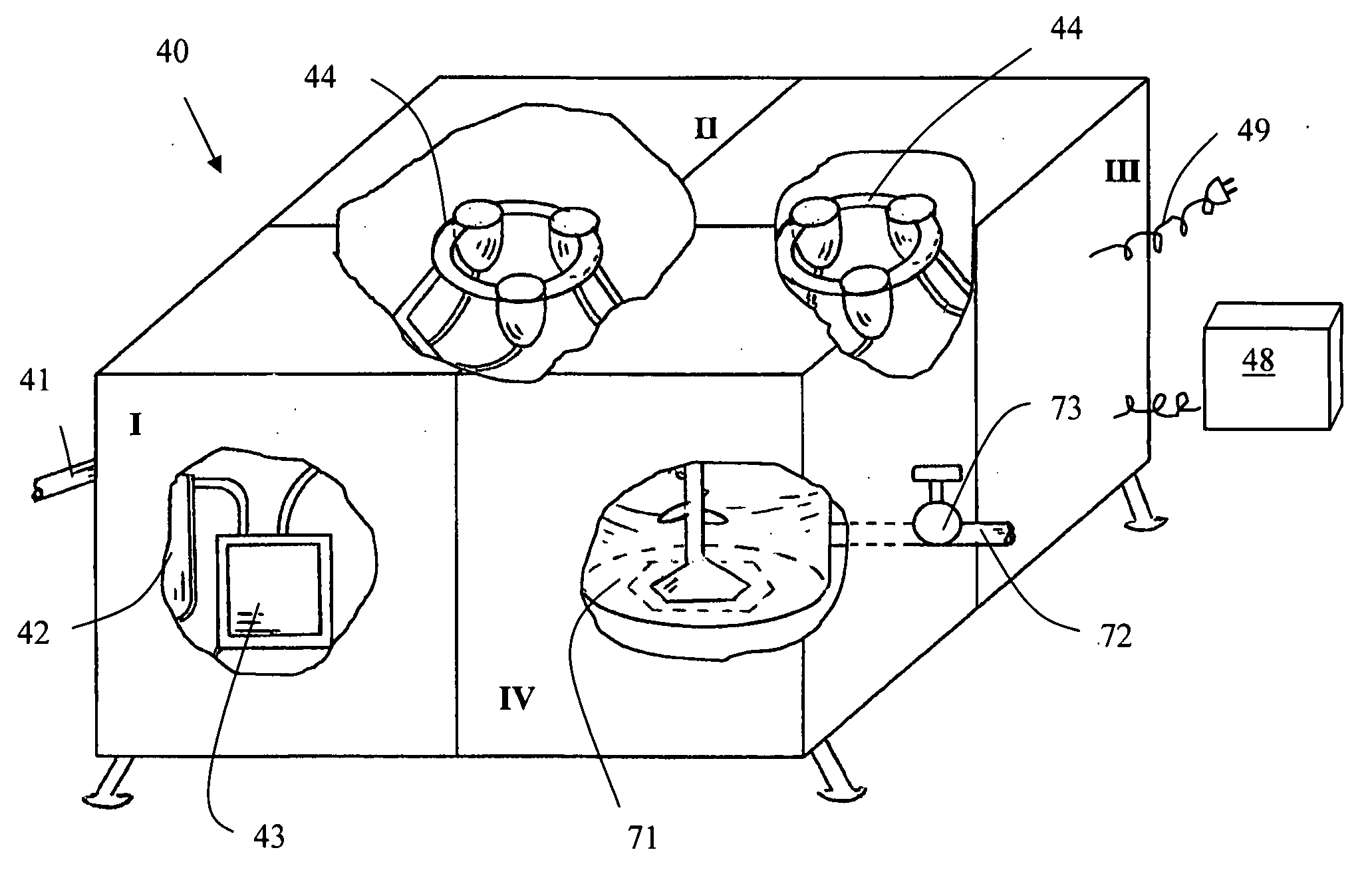 Cells isolation system for breast augmentation and reconstruction