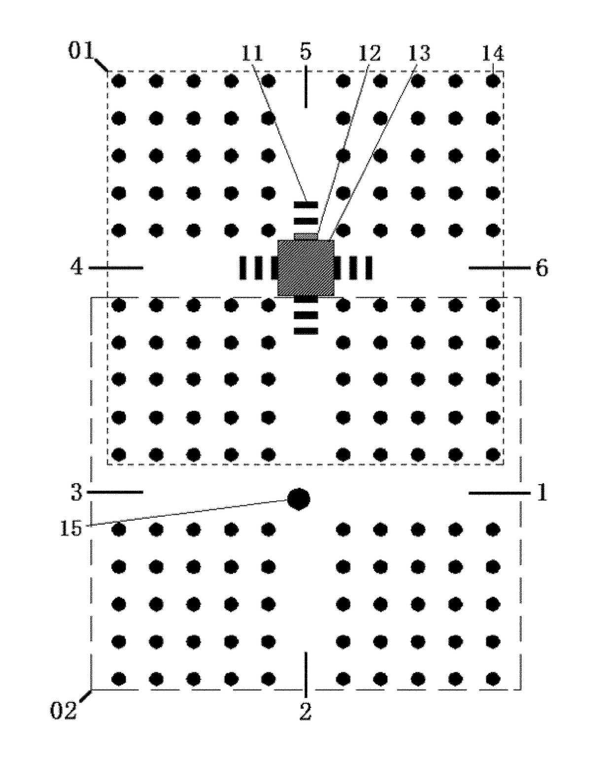 High-contrast photonic crystal "or," "not" and "xor" logic gate