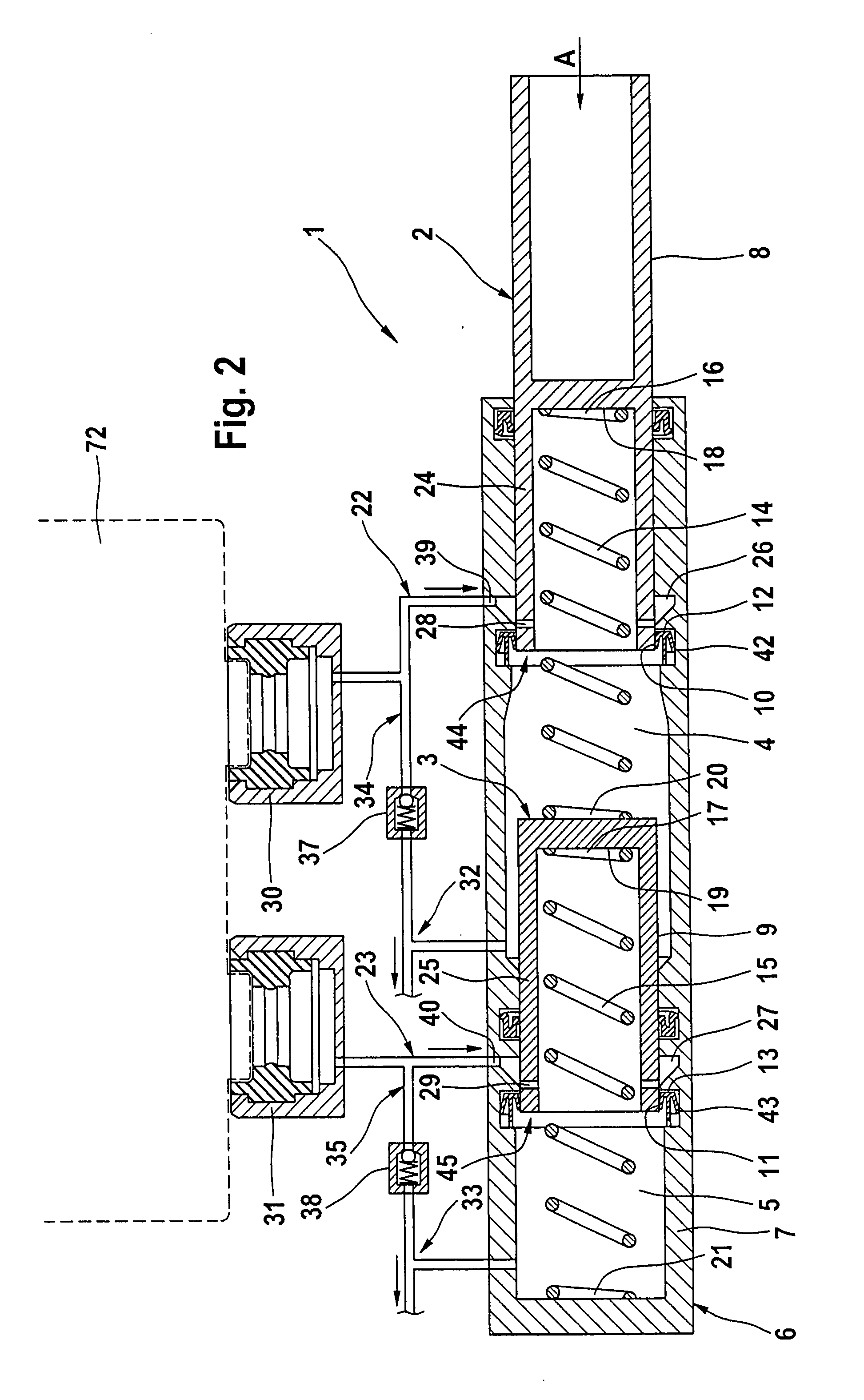 Electrohydraulic Braking System Comprising Vehicle Dynamics Control