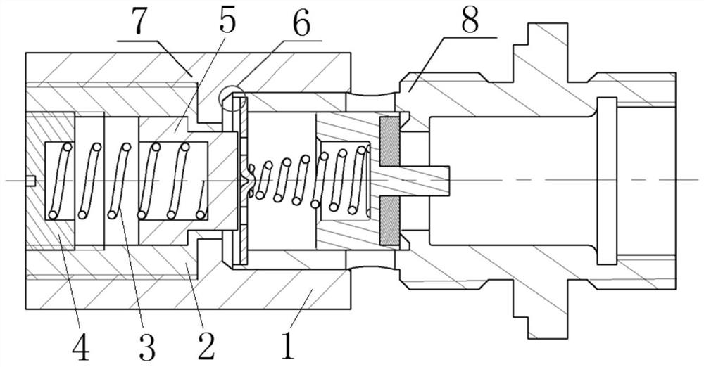 Closing tool and method for filling valve