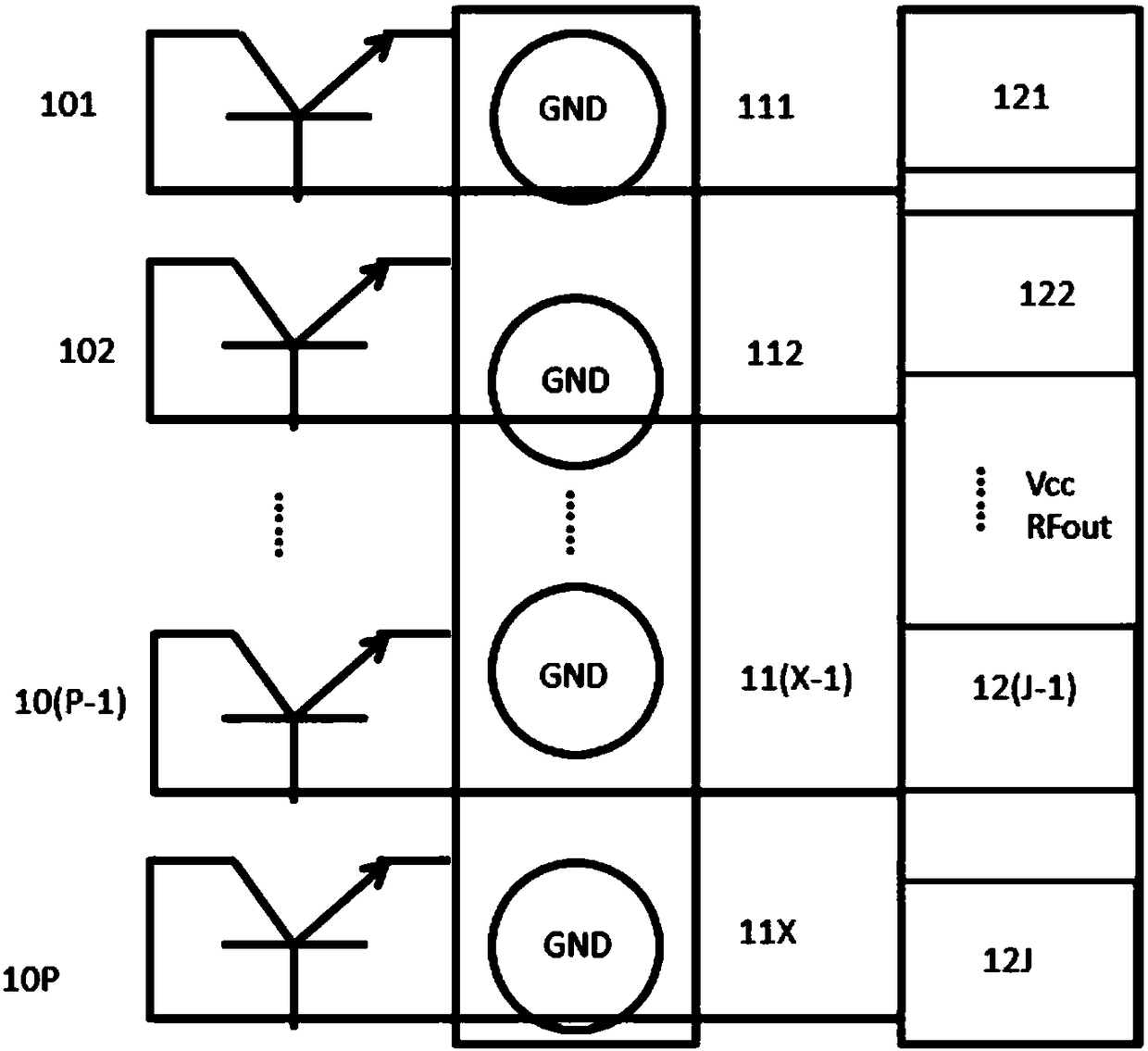 A high-yield flip-chip linear power amplifier with balanced heat dissipation and its application