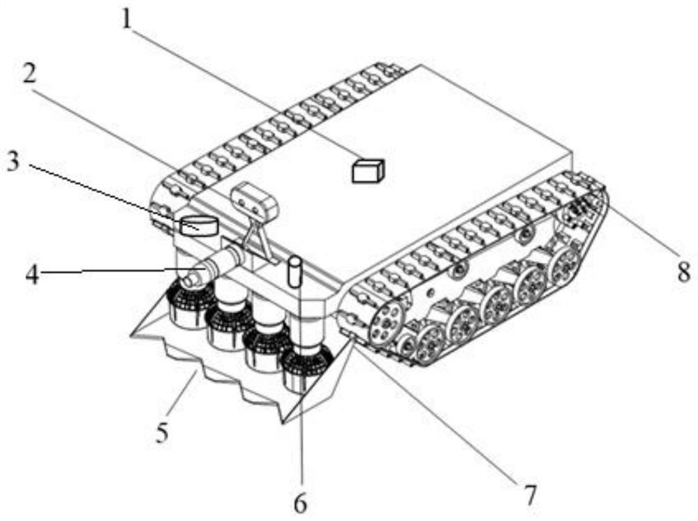 Intelligent robot and working method for detection and dredging of urban deep sewage transmission tunnels