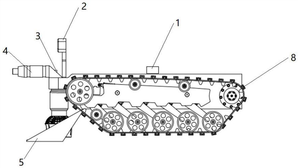 Intelligent robot and working method for detection and dredging of urban deep sewage transmission tunnels