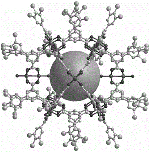 A kind of thioether functionalized metal carboxylic acid molecular cage and its synthesis method