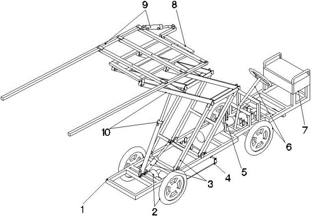 Tobacco leaf drying upper room conveying device