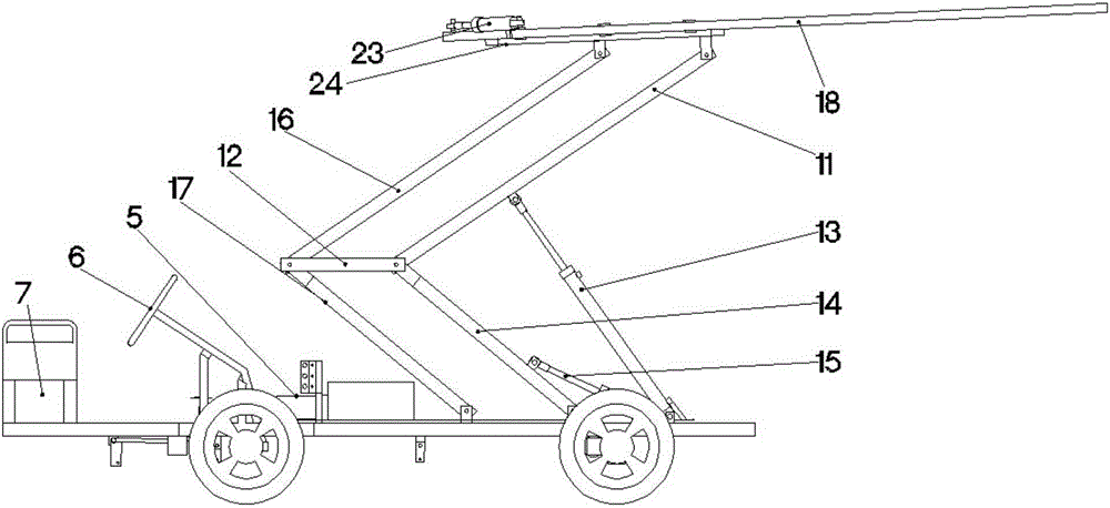 Tobacco leaf drying upper room conveying device