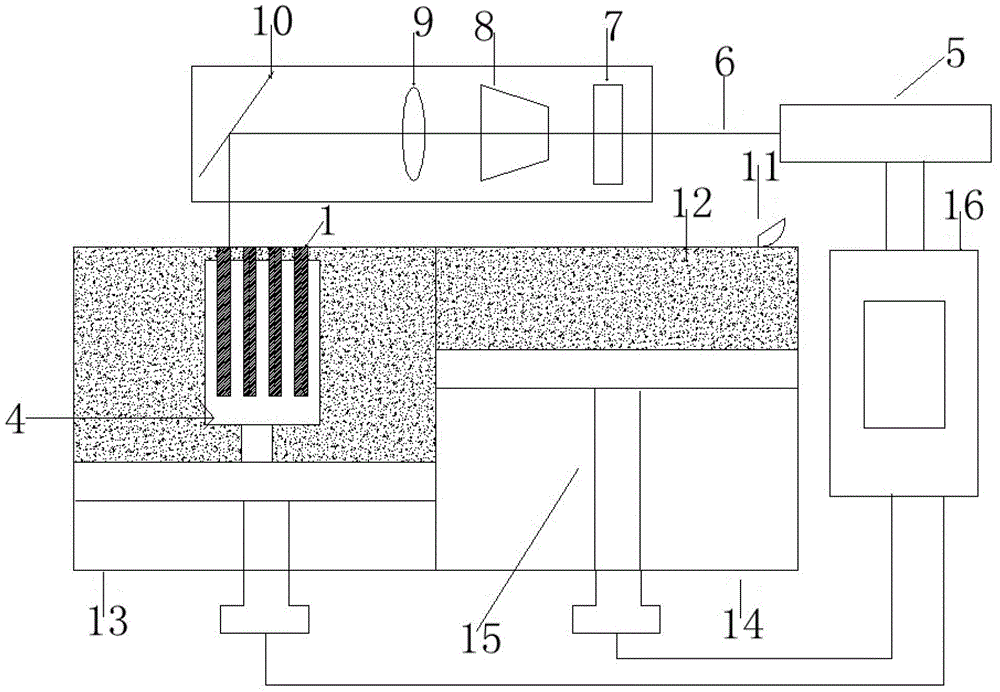 Welding method for melting metal powder by laser scanning and device thereof