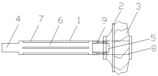 Marine engine impeller shaft assembly