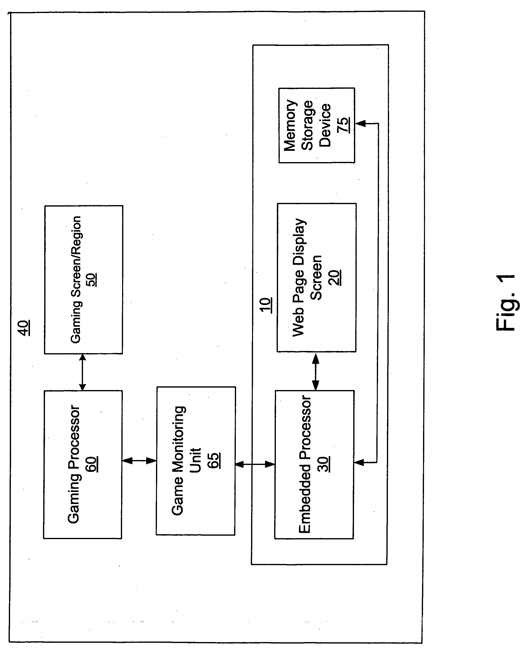 User interface system and method for a gaming machine
