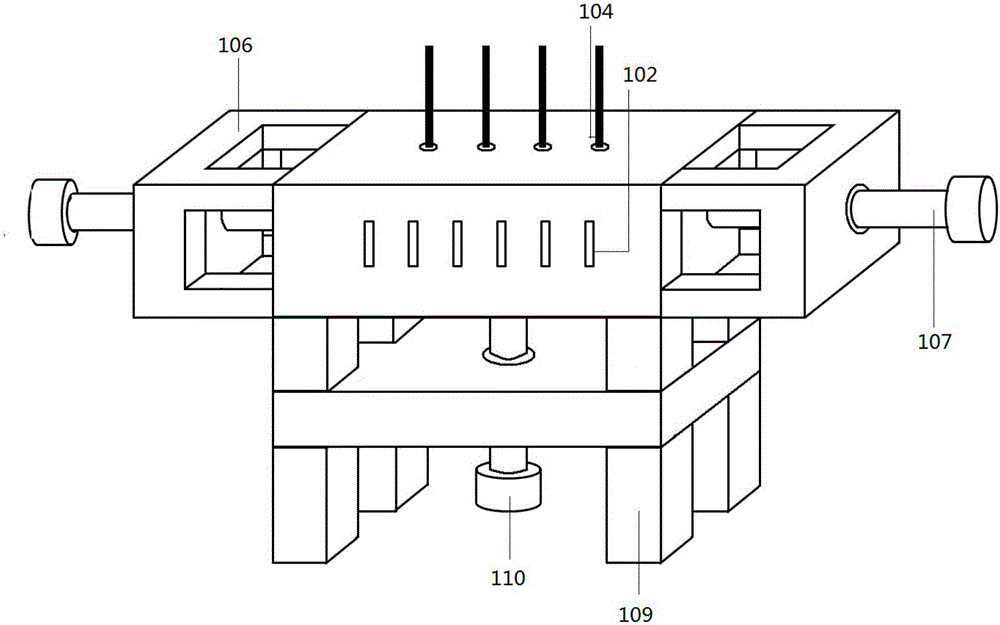 Volume-adjustable square measuring box for measuring dielectric properties of in-vitro biological soft tissues