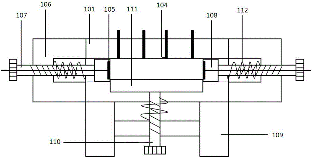 Volume-adjustable square measuring box for measuring dielectric properties of in-vitro biological soft tissues