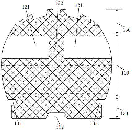 High-strength inflation-free solid tire and production method thereof