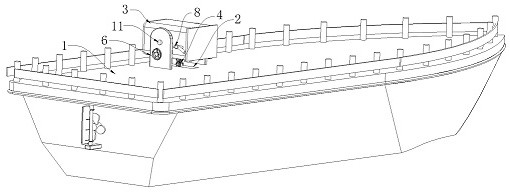 A ship emergency rescue evacuation device