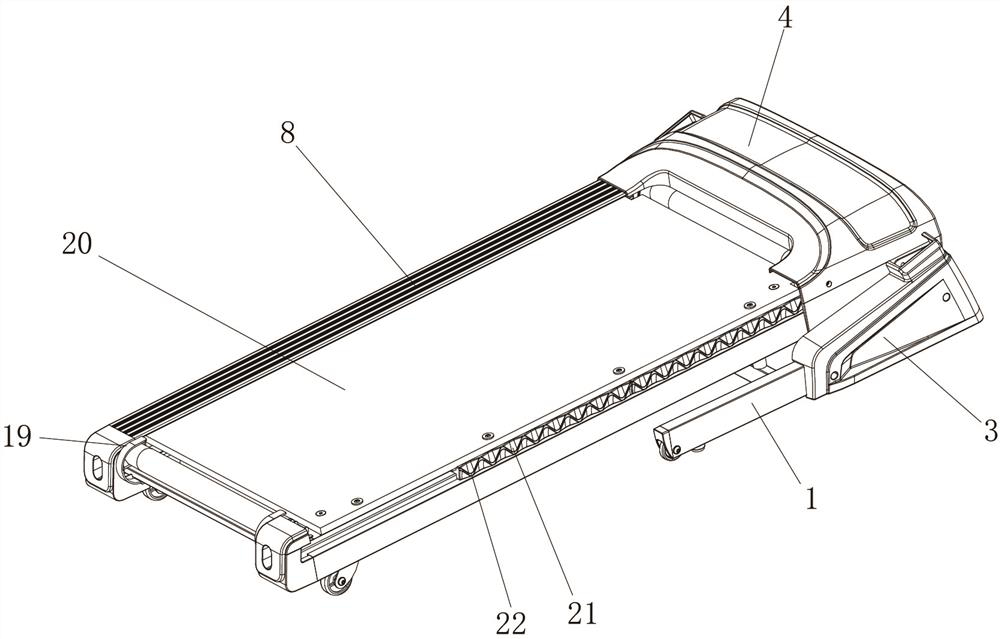 Intelligent running machine with emergency braking effect