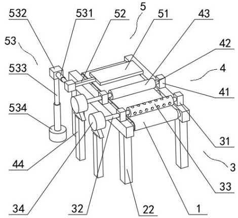 Anti-counterfeit label film covering and leveling device for intelligent logistics