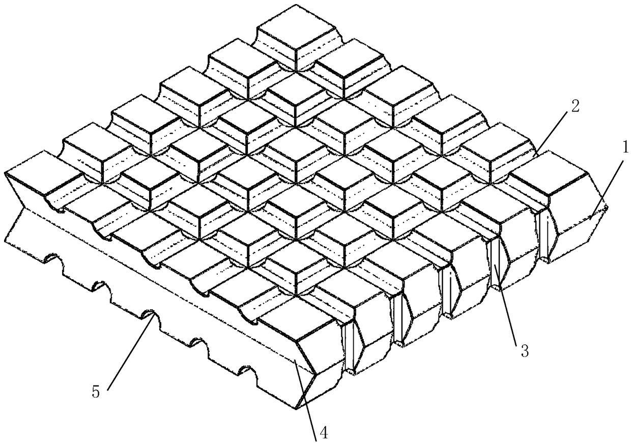 Method for manufacturing combined permeable bricks