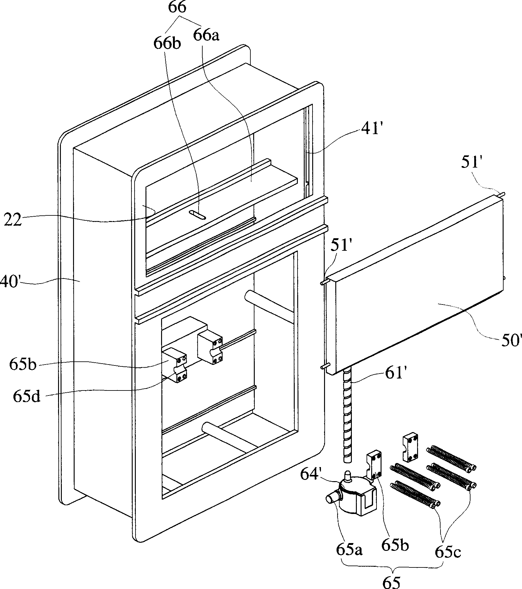 Device for operating air conditioner automatic shutter