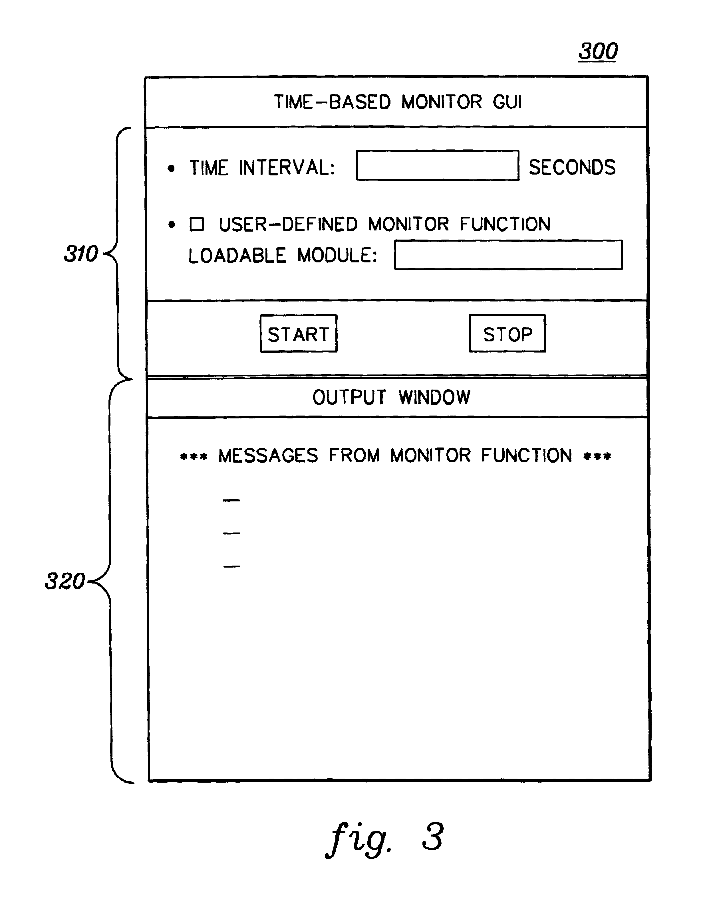 Time-interval based monitor function for dynamic insertion into and removal from a running application