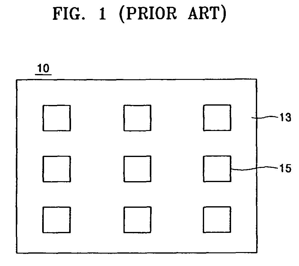 LED package, display panel, illumination system and projection system employing the same