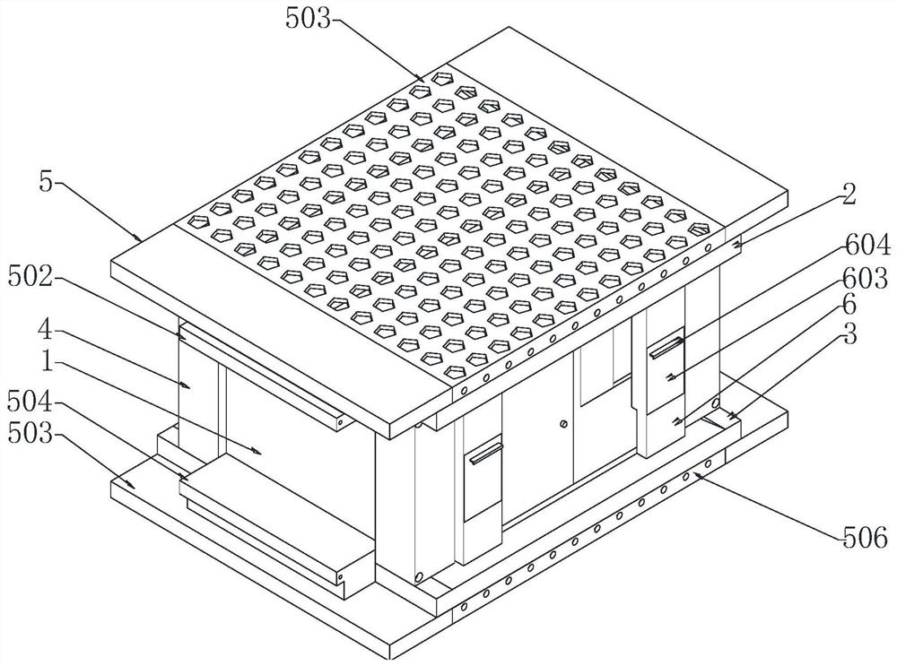 Waterproof structure of assembled container house