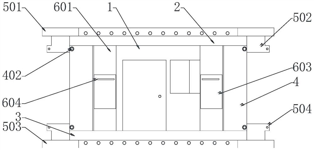 Waterproof structure of assembled container house