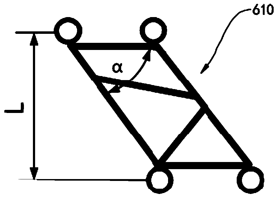 Lattice type variable diameter component boom and crane