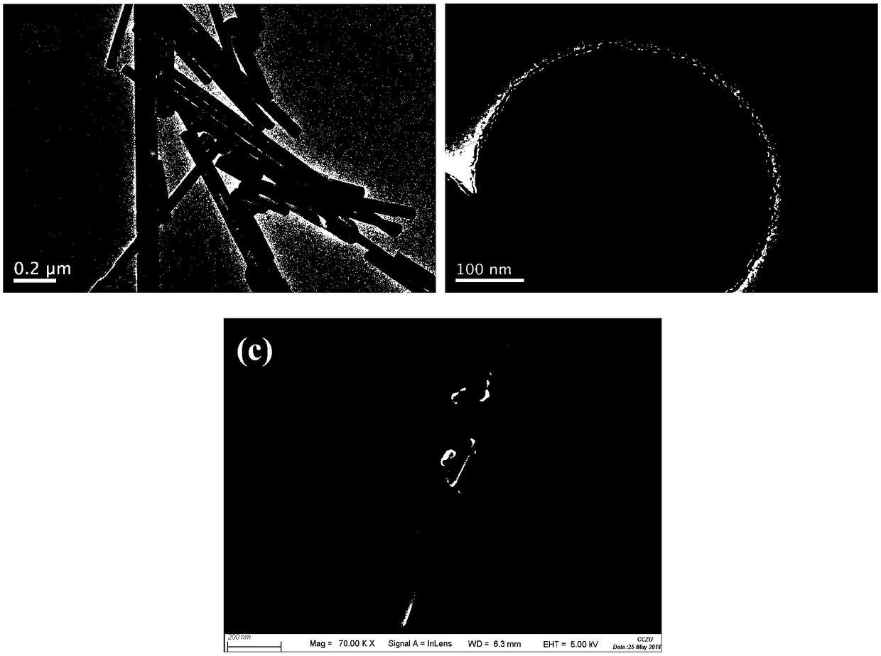 Preparation method of rod-shaped cadmium sulfide CdS NRs/triptycene polymer NTP novel composite photocatalyst