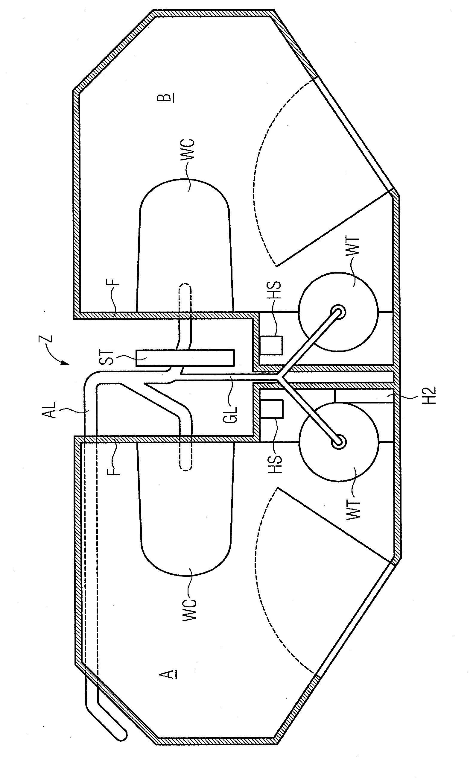 Wet Cell Arrangement for Rail Vehicles