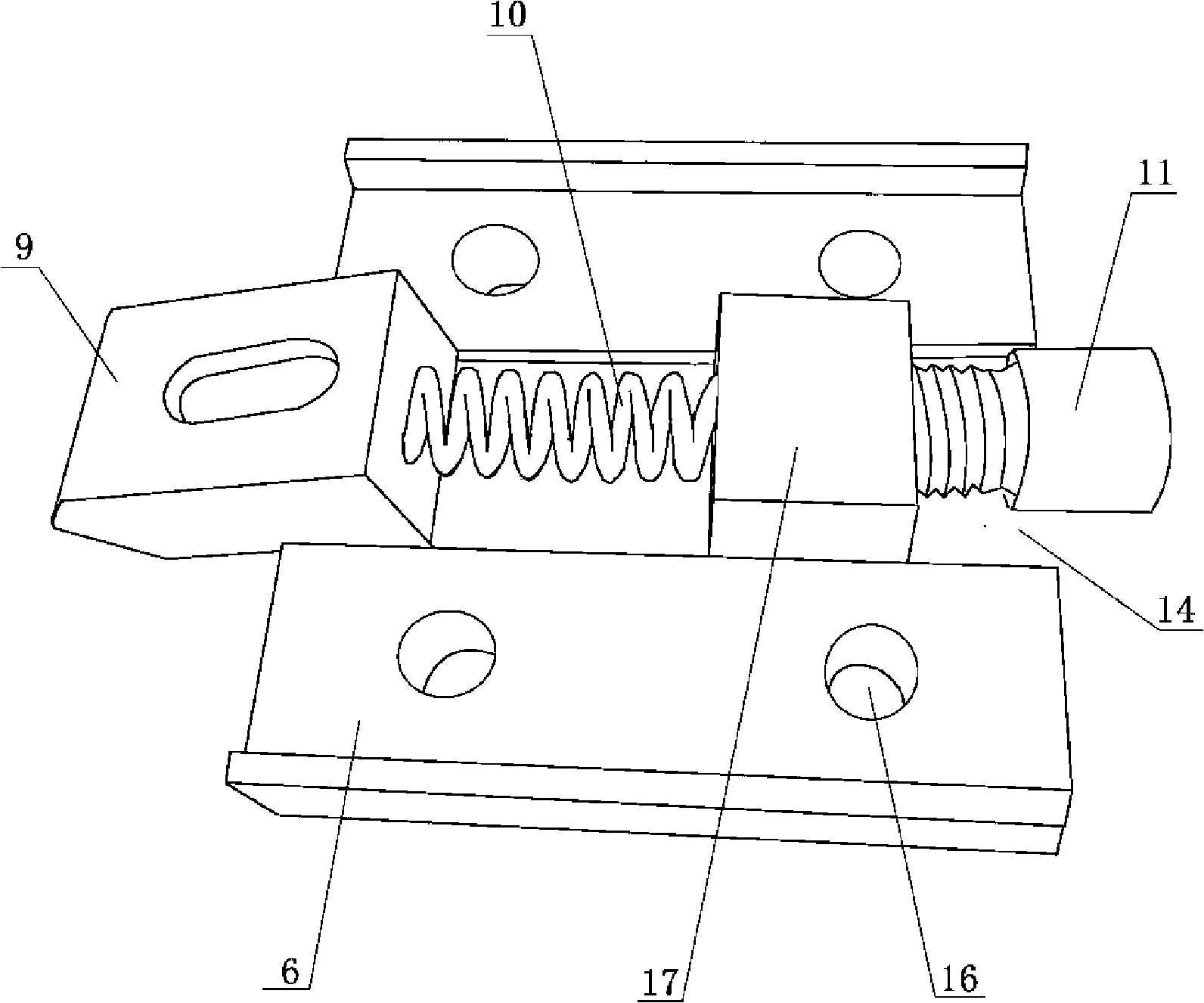 Method and device for positioning quick elastic bar fastener embedded parts