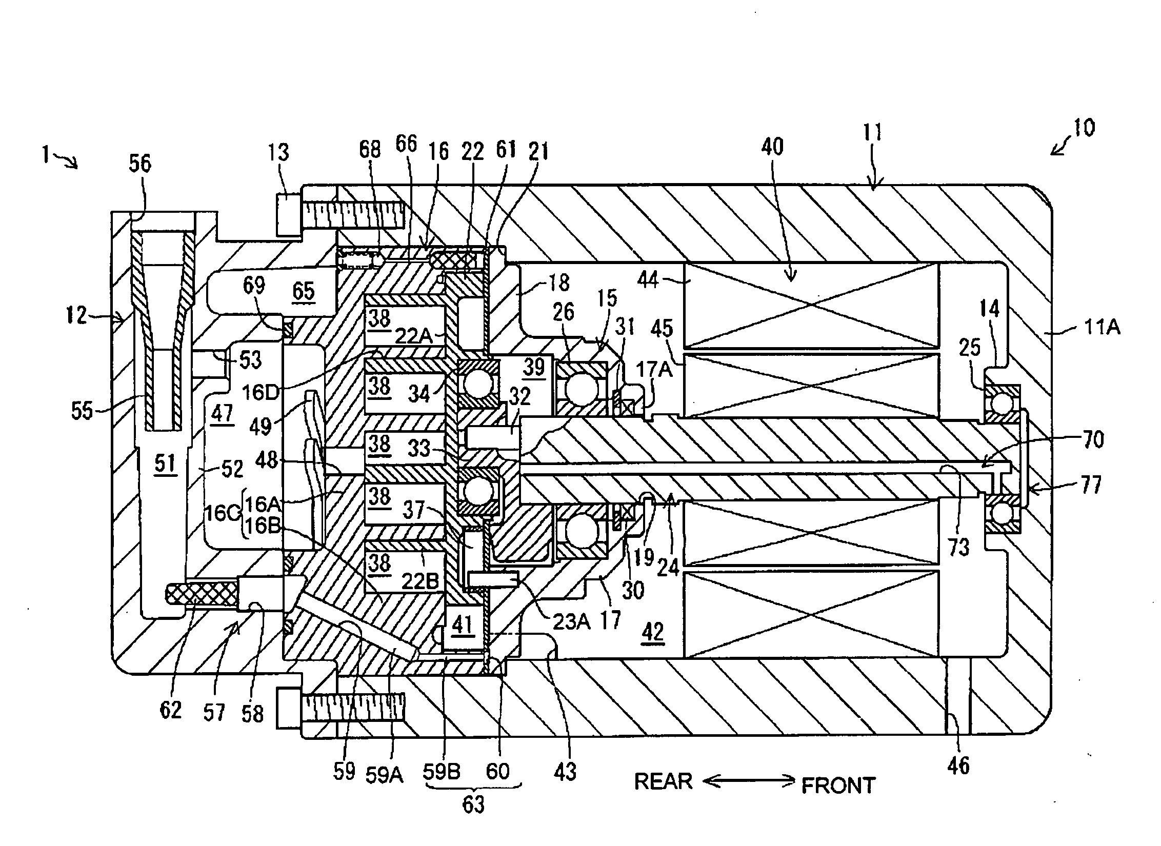 Motor-driven scroll type compressor