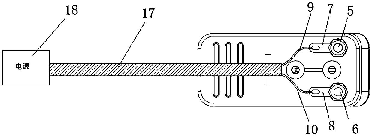 External power supply device for gas meter detection