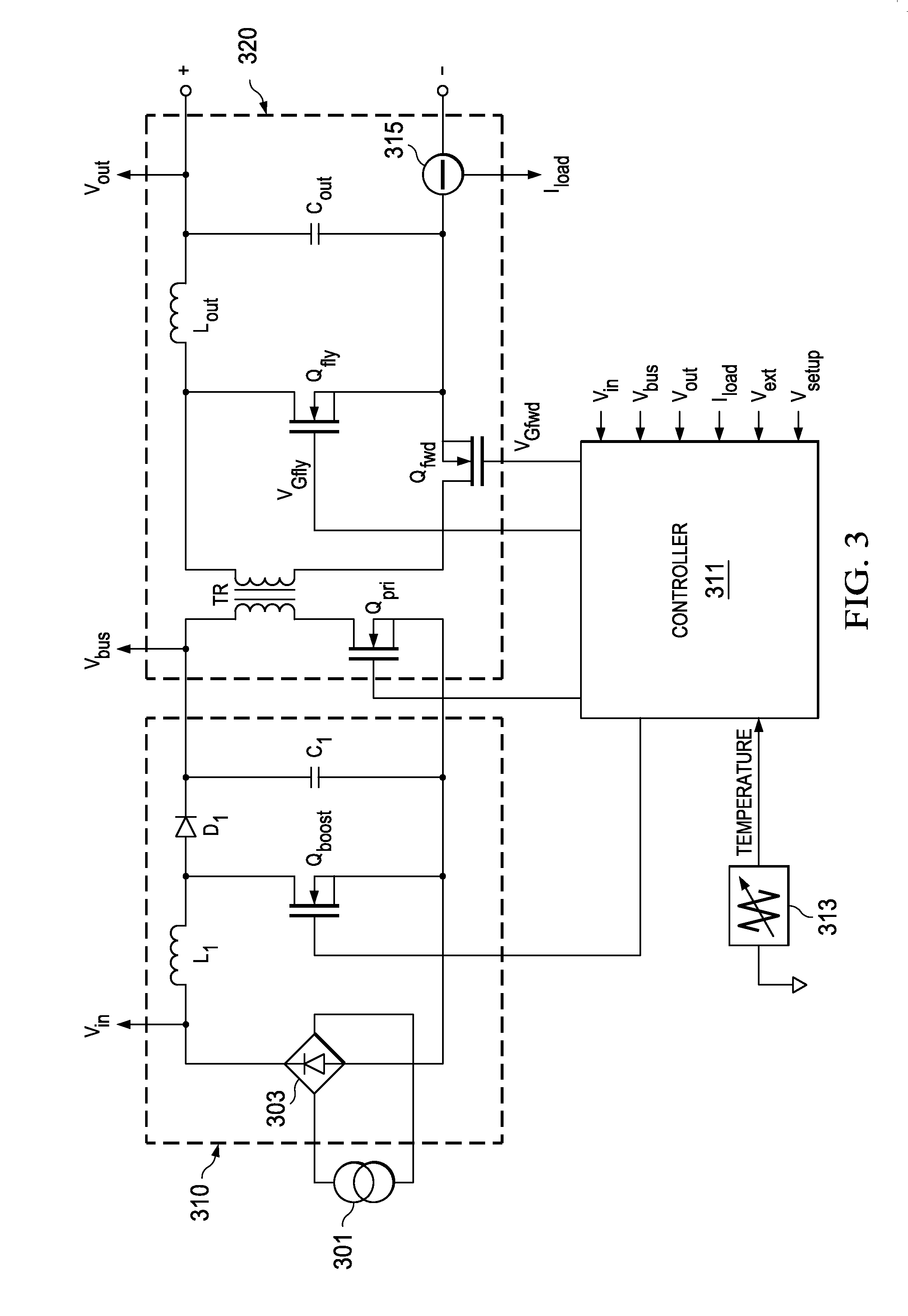 Power converter with an adaptive controller and method of operating the same