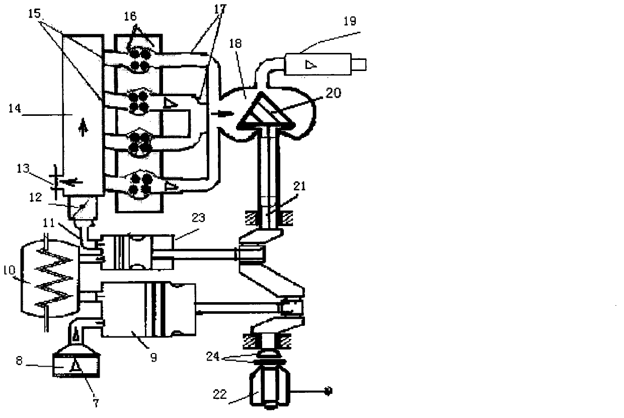 Piston type double-stroke engine with fuel choosable