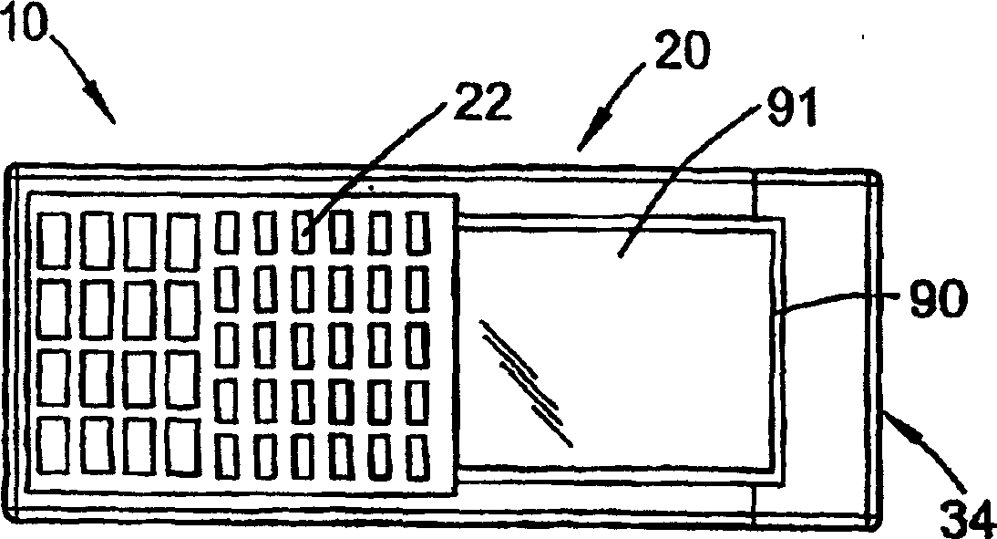 Portable data entry device with a detachable host PDA