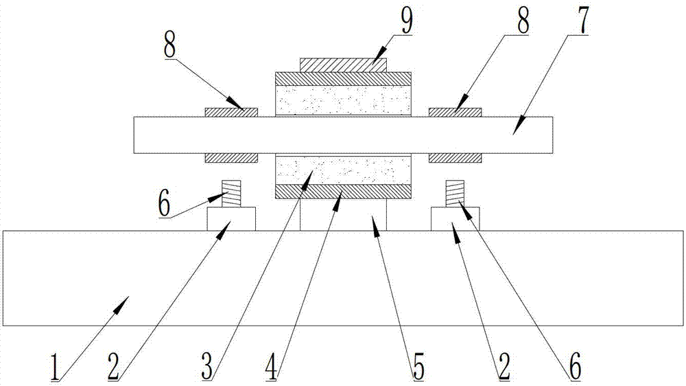 Air bearing lateral force test device