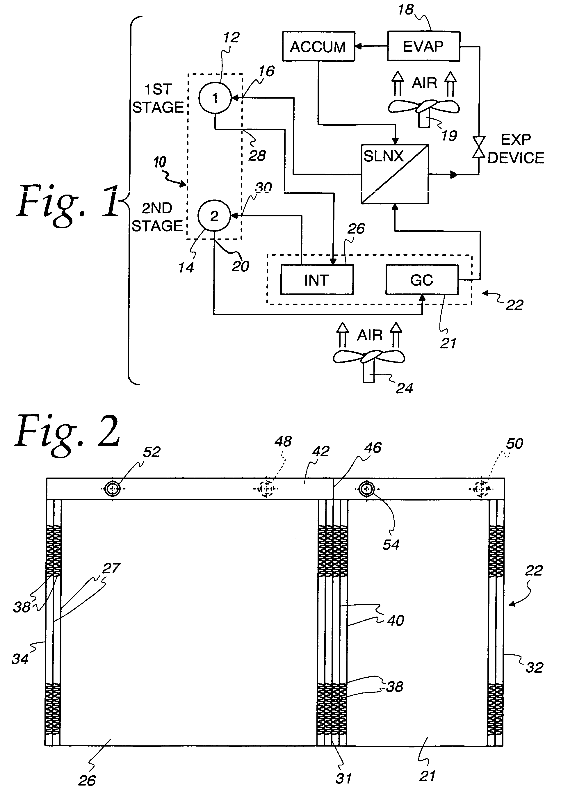 Integrated heat exchanger for use in a refrigeration system