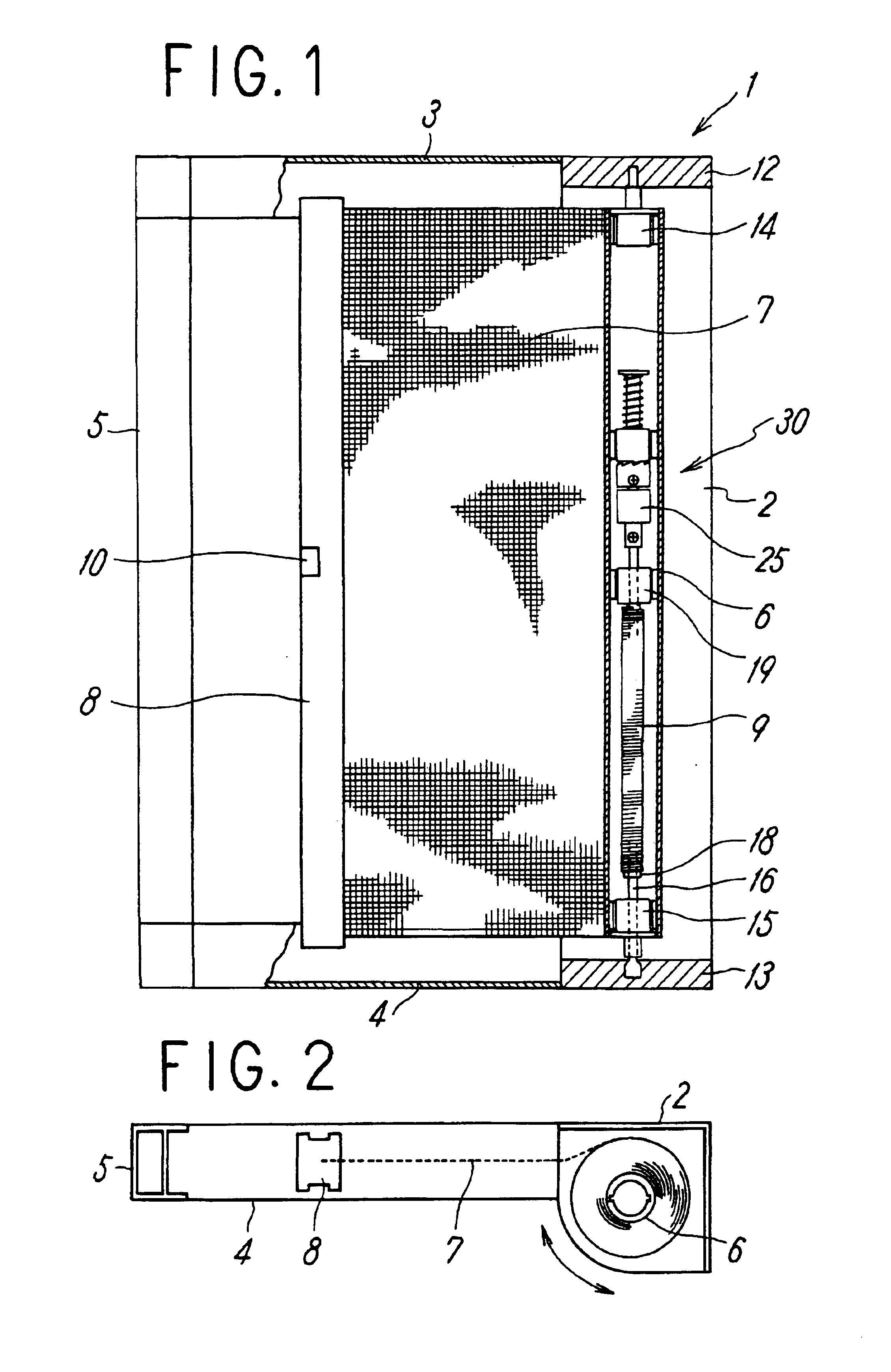 Automatic wind-up screen device