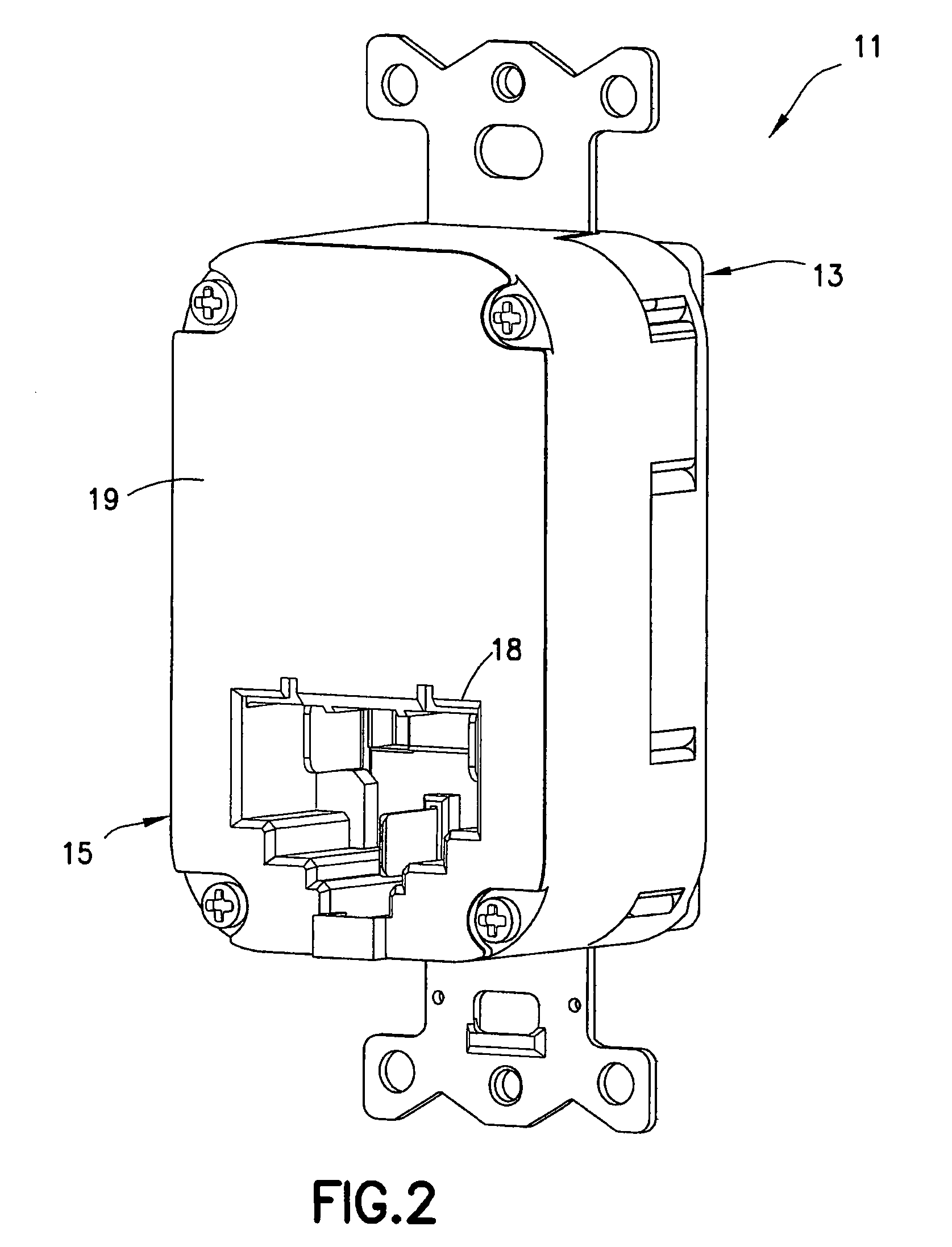 Rocker contact switch for electrical device