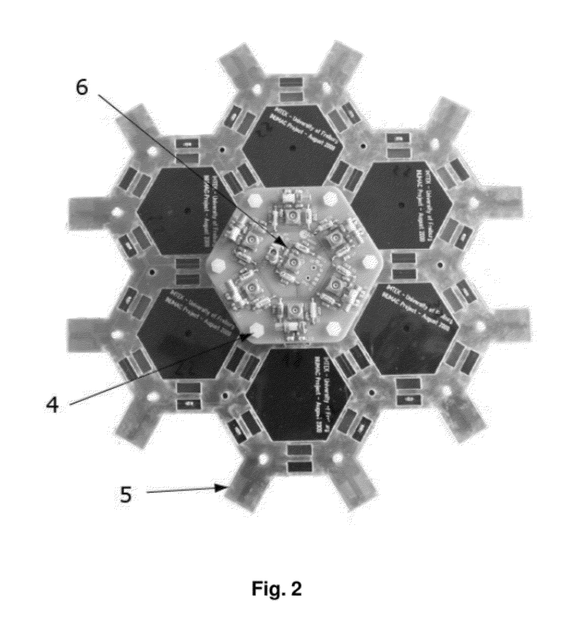 Modular multi-channel coil array for an MRI having decoupling of next but one neighbors
