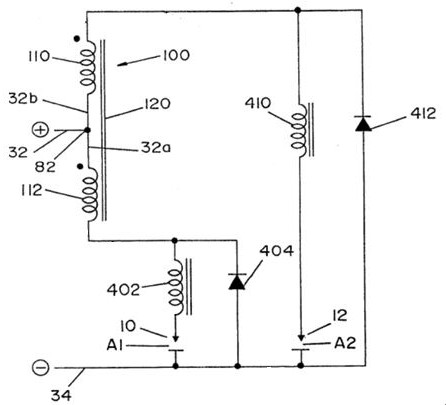 A single power supply multi-electrode arc ignition device and method